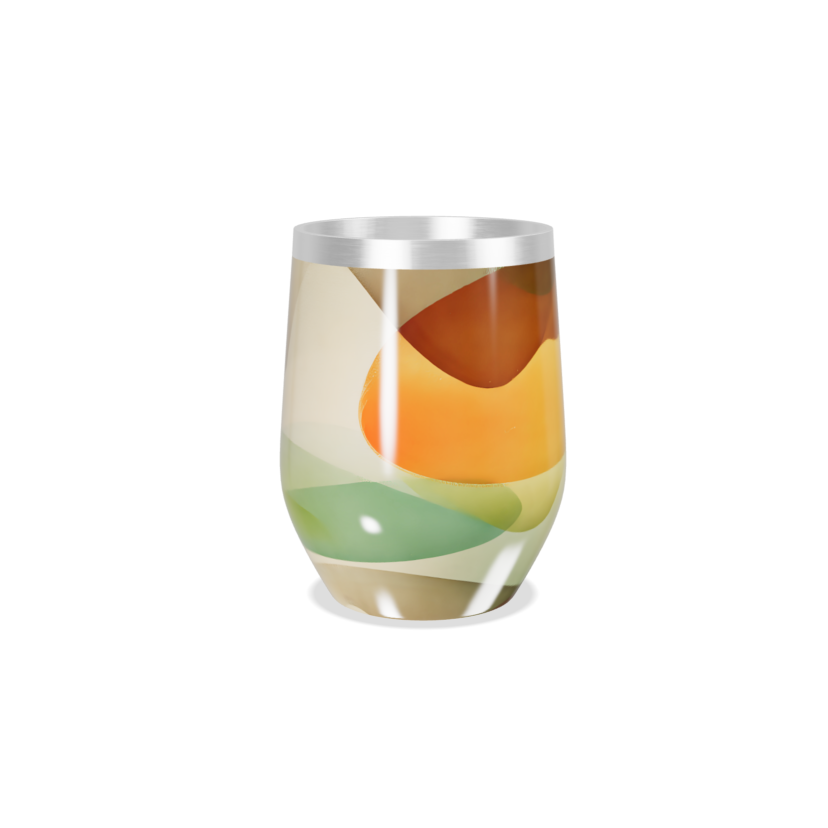 Copo Térmico Slim - Estampa Abstrata Colorida