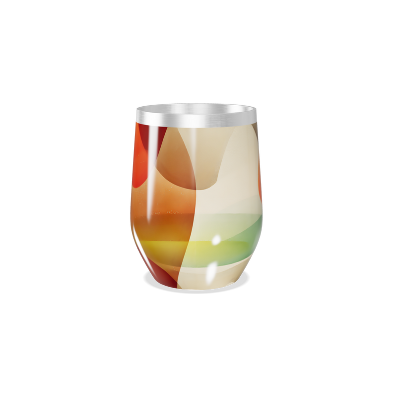 Copo Térmico Slim - Estampa Abstrata Colorida