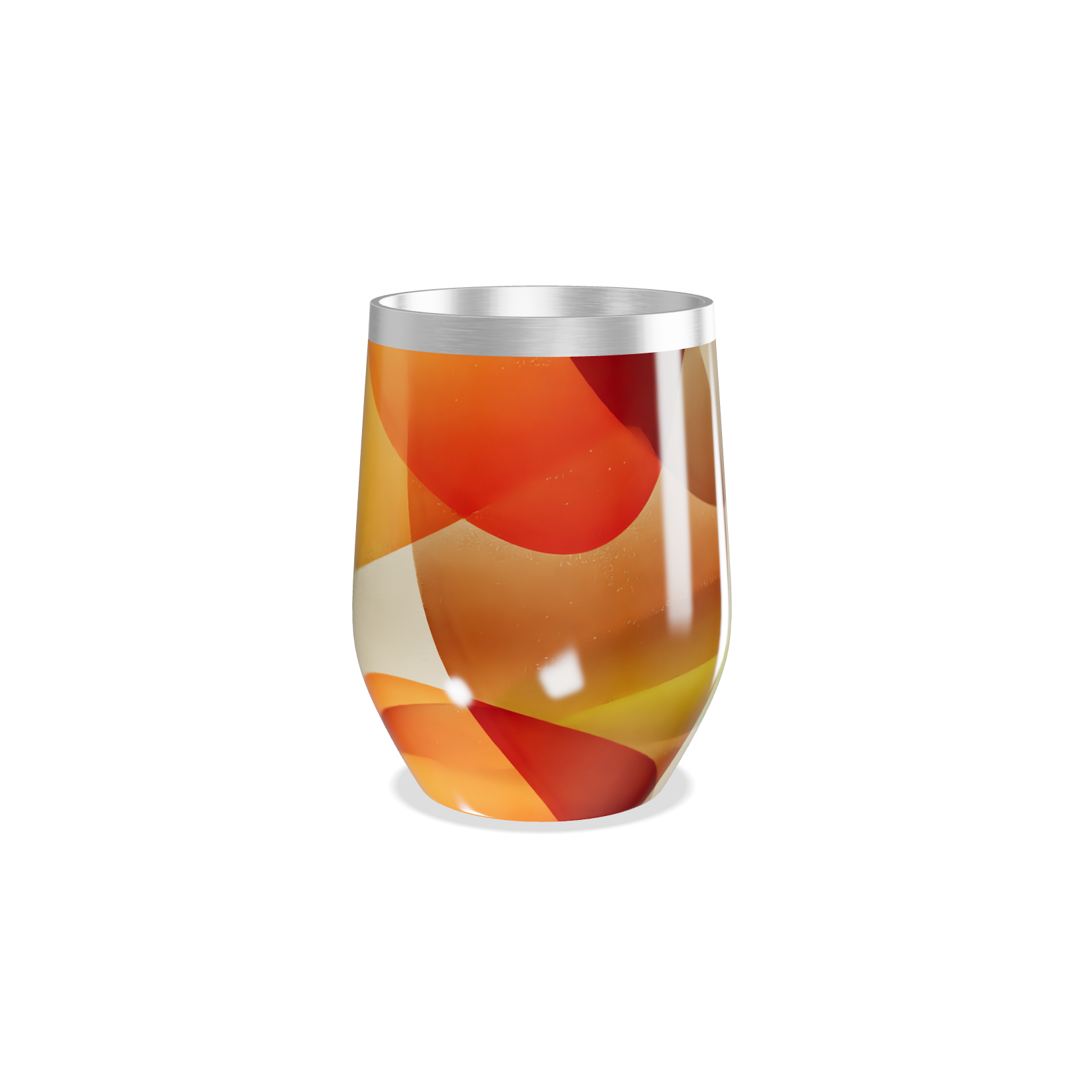 Copo Térmico Slim - Estampa Abstrata Colorida