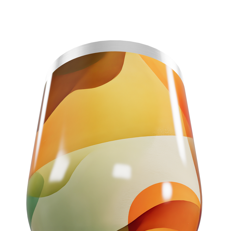 Copo Térmico Slim - Estampa Abstrata Colorida