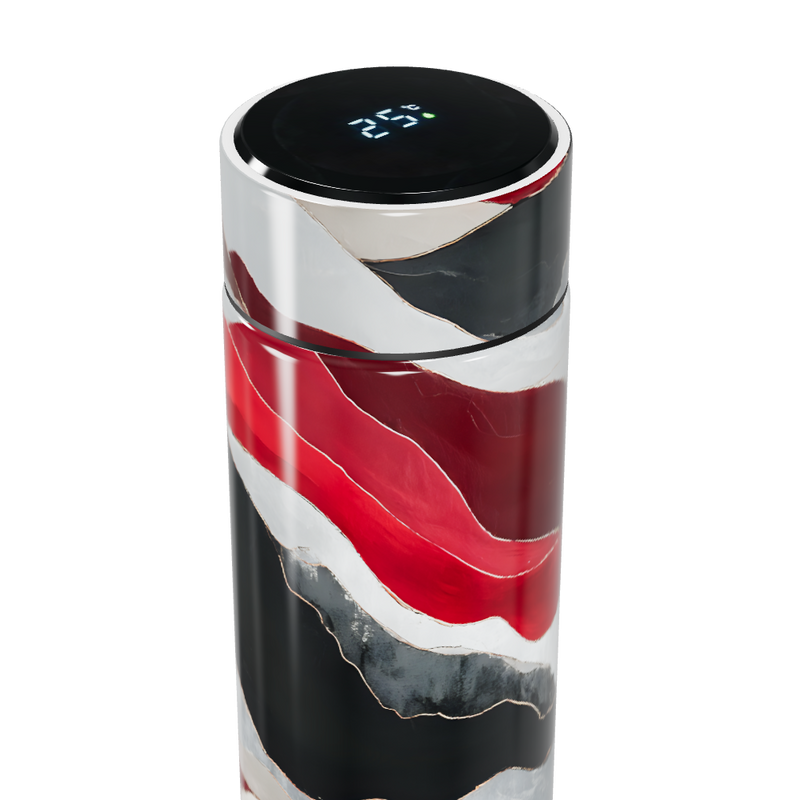 Garrafa Térmica Touch - Design Marmorizado Colorido
