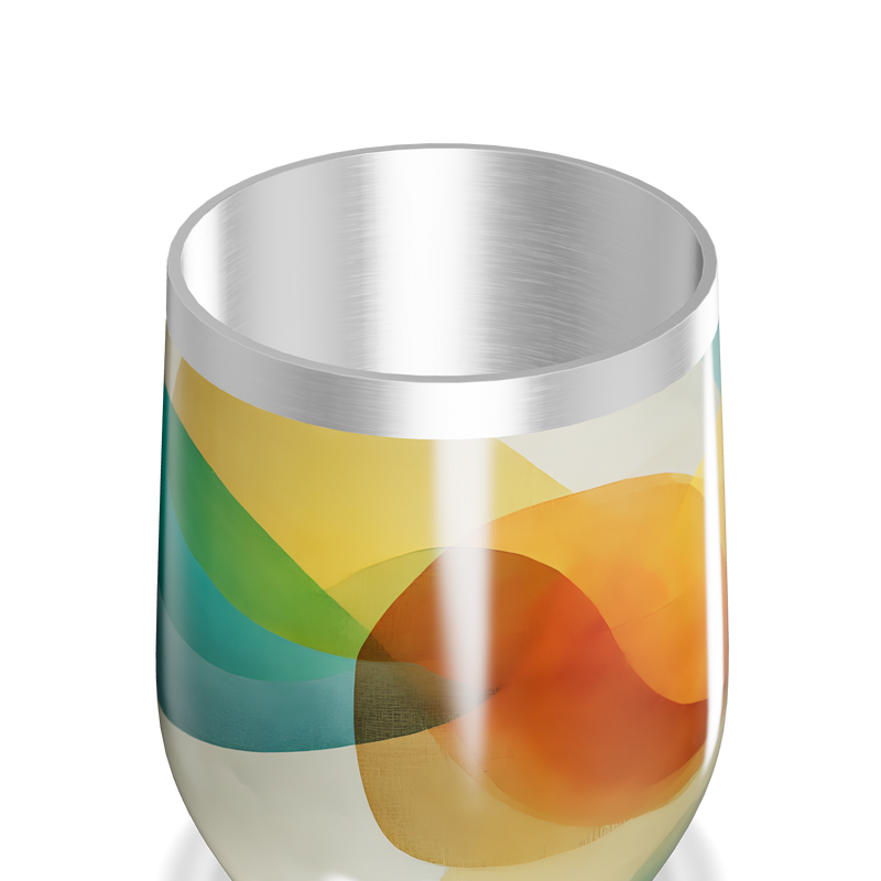 Copo Térmico Slim - Estampa Colorida Vidro
