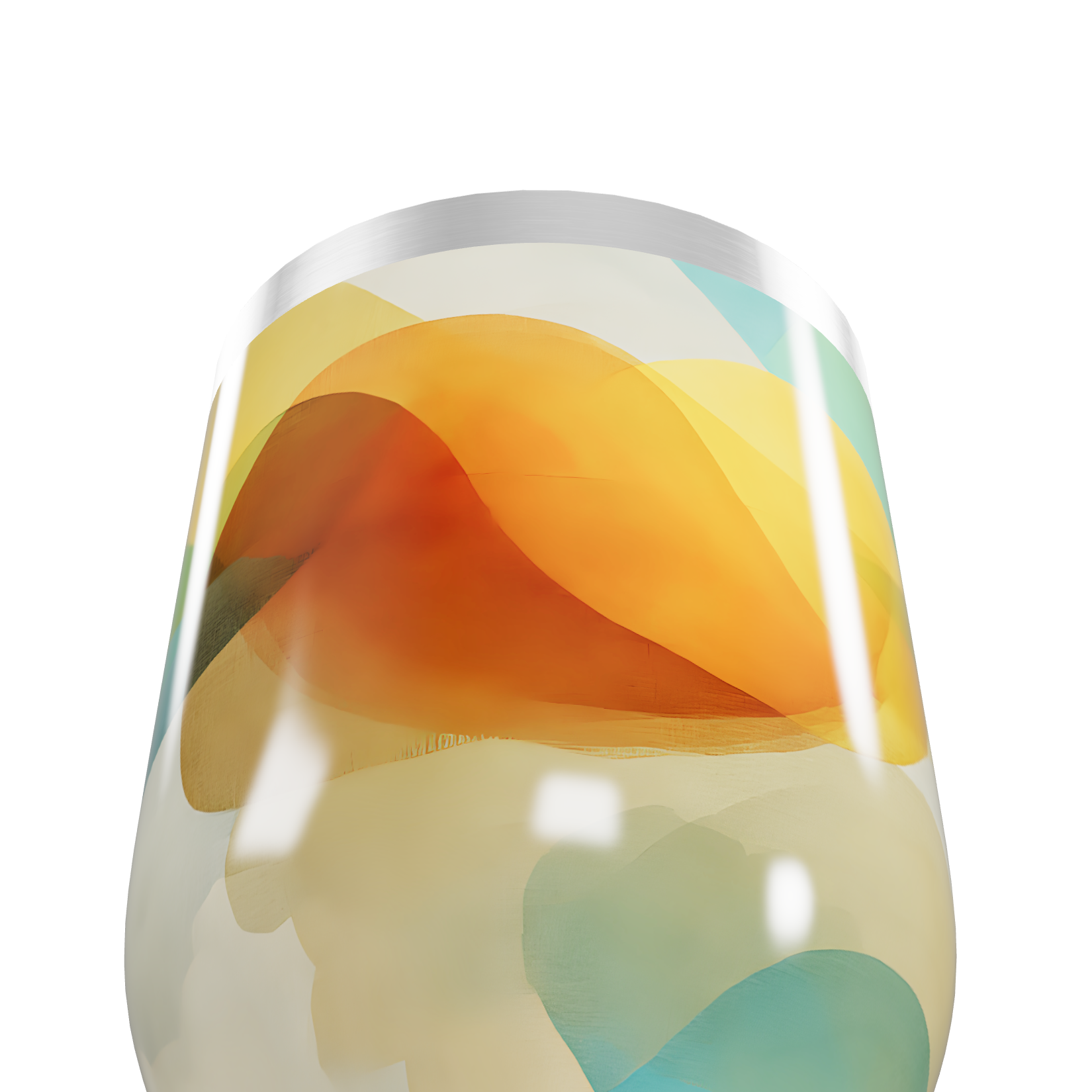 Copo Térmico Slim - Estampa Colorida Vidro