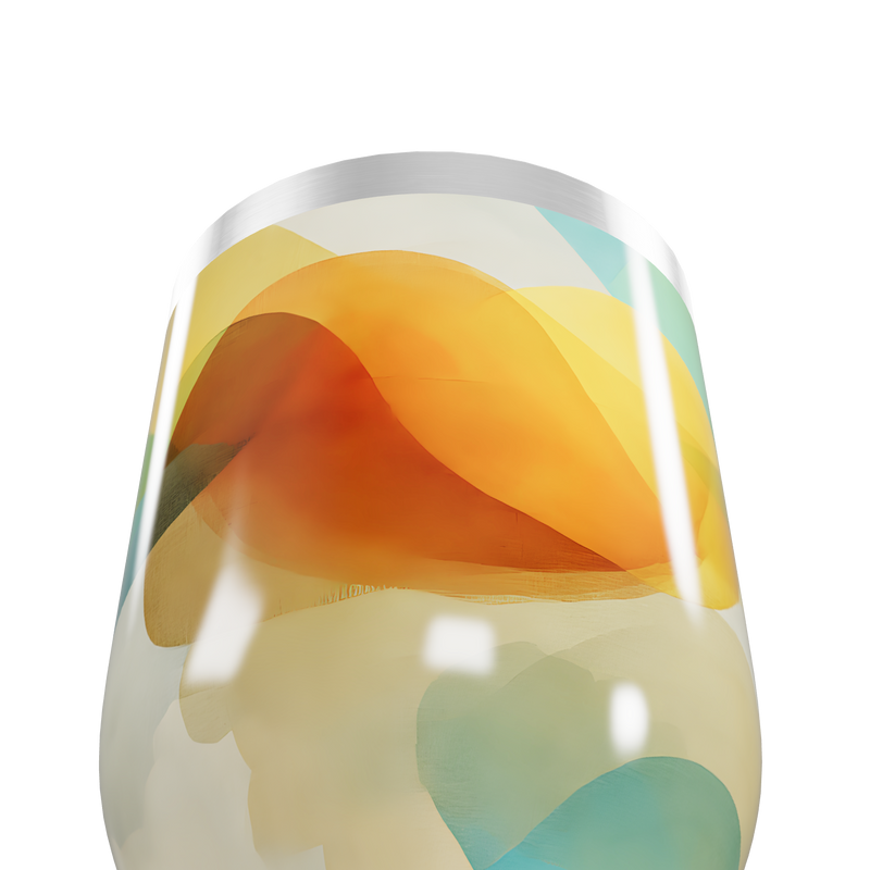 Copo Térmico Slim - Estampa Colorida Vidro