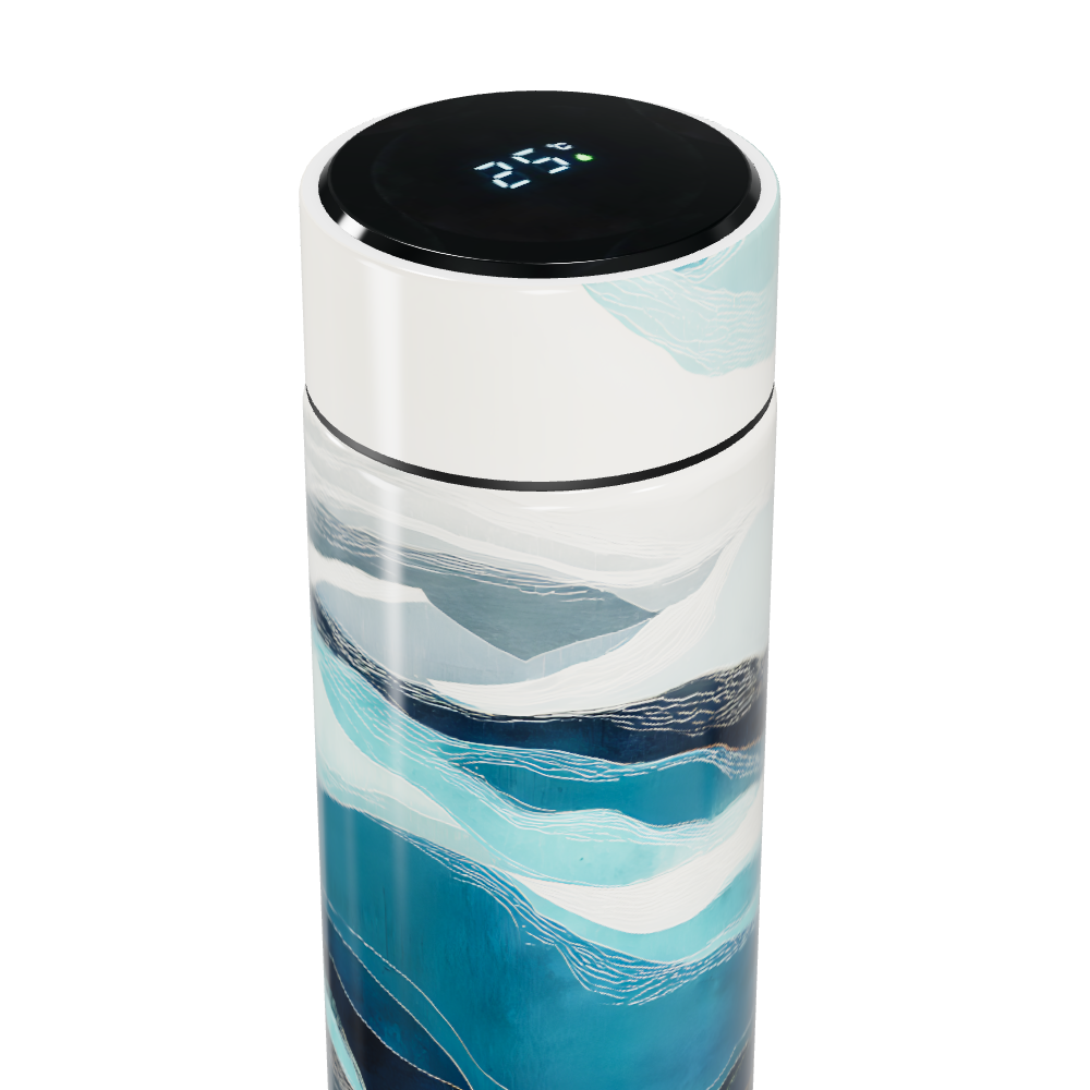 Garrafa Térmica Touch - Azul Estampada