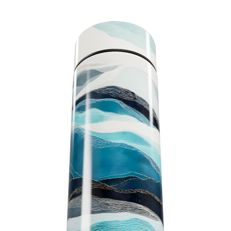 Garrafa Térmica Touch - Azul Estampada