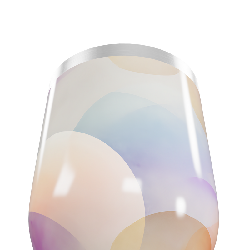 Copo Térmico Slim - Estampa Pastel Aquarela