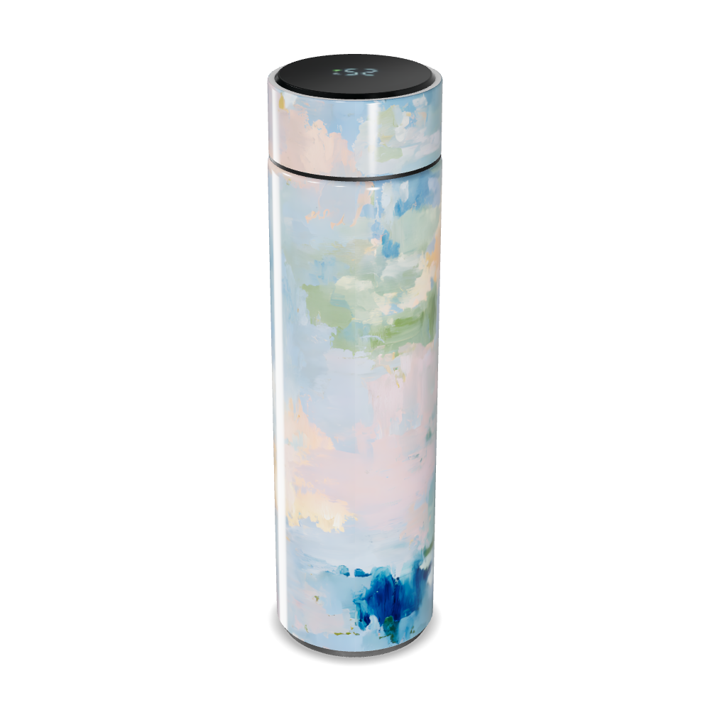 Garrafa Térmica Touch - Azul Arte Abstrata