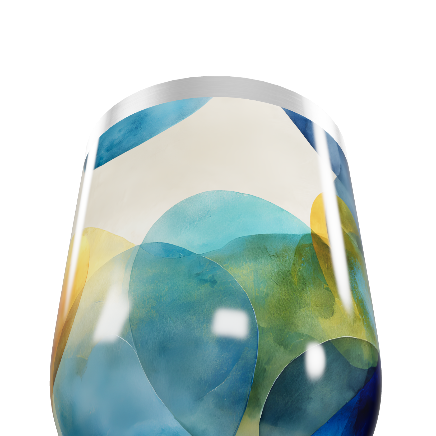 Copo Térmico Slim - Estampa Colorida Abstrata