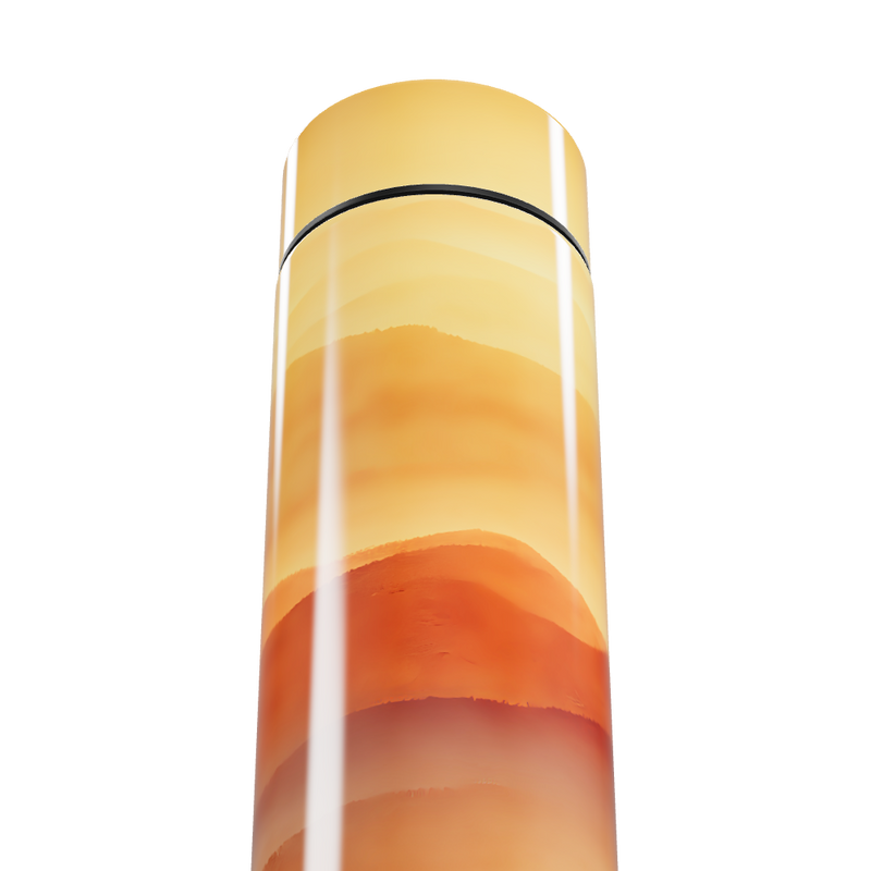 Garrafa Térmica Touch - Listras Laranja e Amarelo