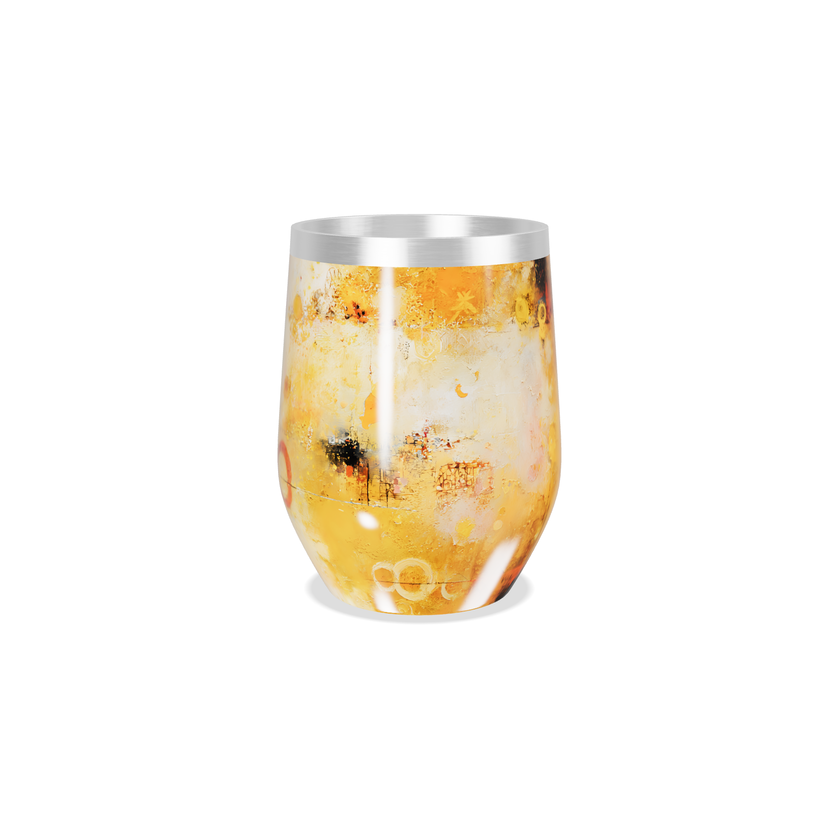 Copo Térmico Slim - Amarelo Texturizado