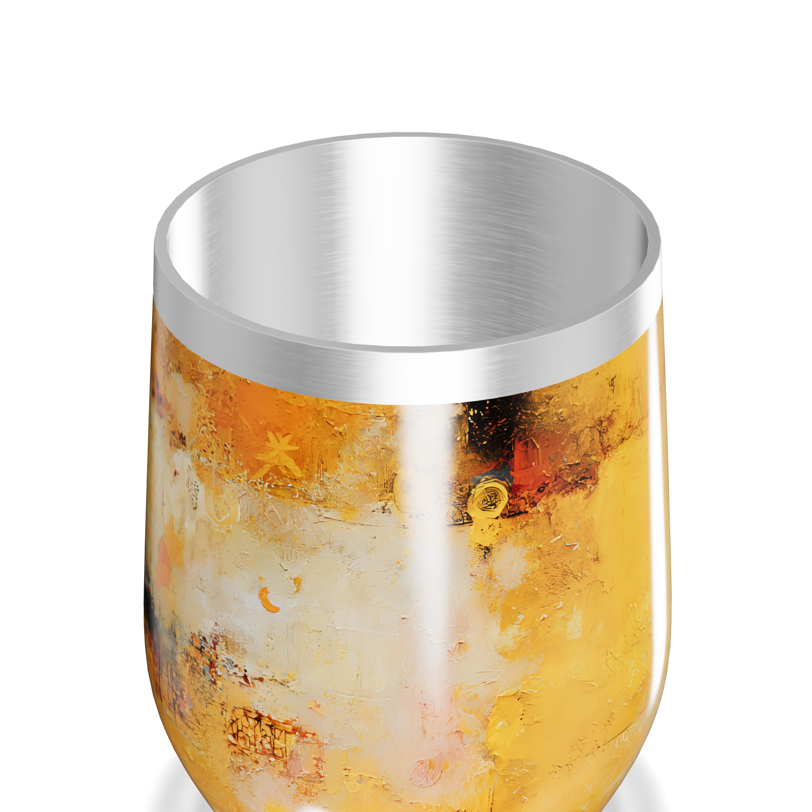 Copo Térmico Slim - Amarelo Texturizado