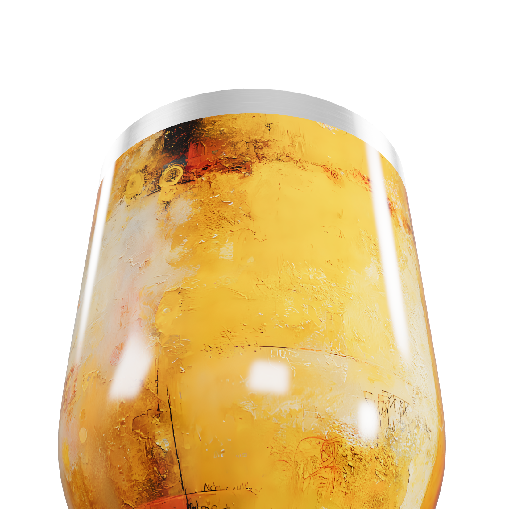 Copo Térmico Slim - Amarelo Texturizado