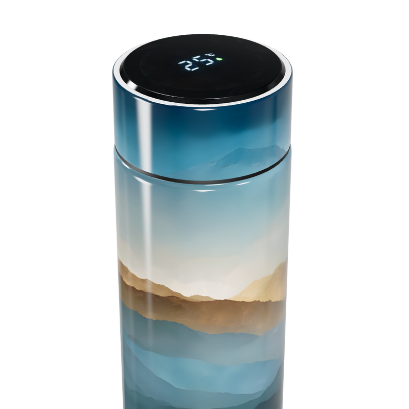 Garrafa Térmica Touch - Montanhas Azul