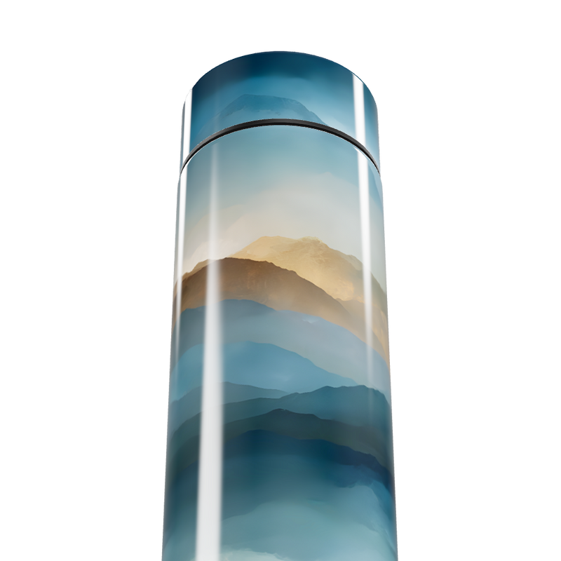 Garrafa Térmica Touch - Montanhas Azul