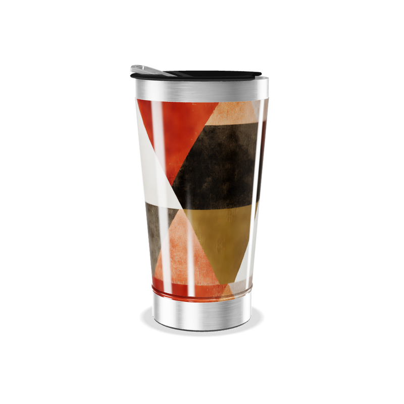 Copo Térmico - Geométrico Multicor Inox