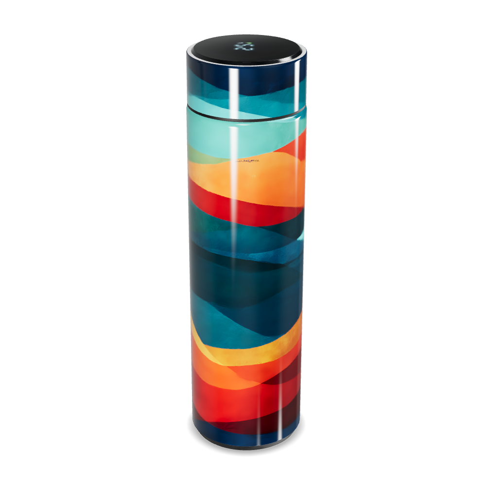 Garrafa Térmica Touch - Colorida com Estampa Moderna