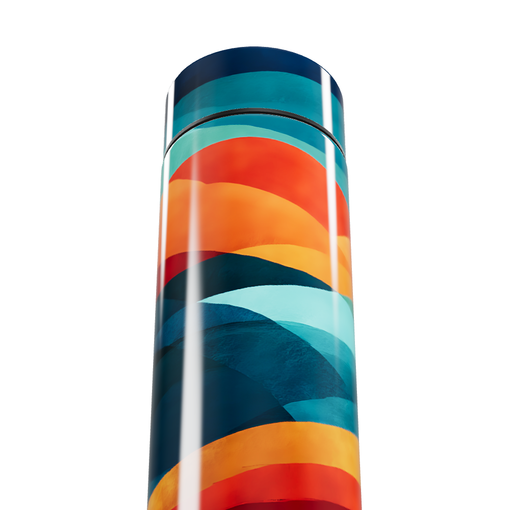 Garrafa Térmica Touch - Colorida com Estampa Moderna