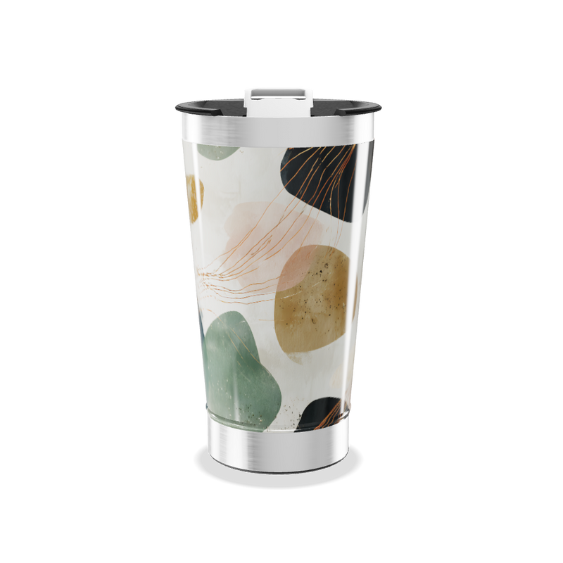 Copo Térmico - Com Estampa Abstrata