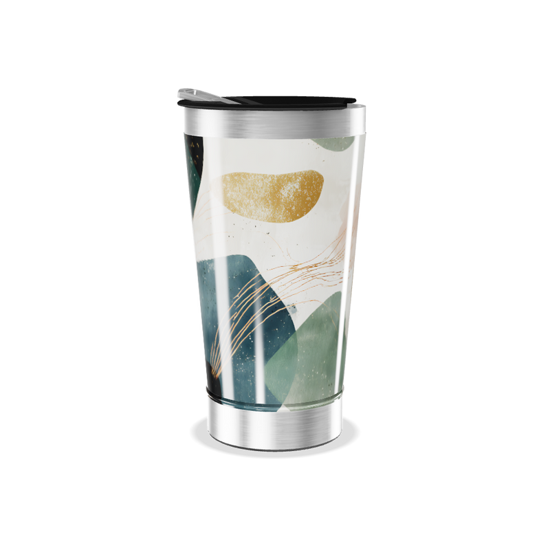 Copo Térmico - Com Estampa Abstrata