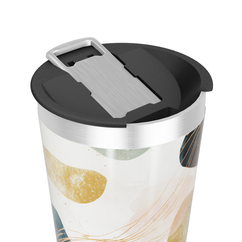 Copo Térmico - Com Estampa Abstrata