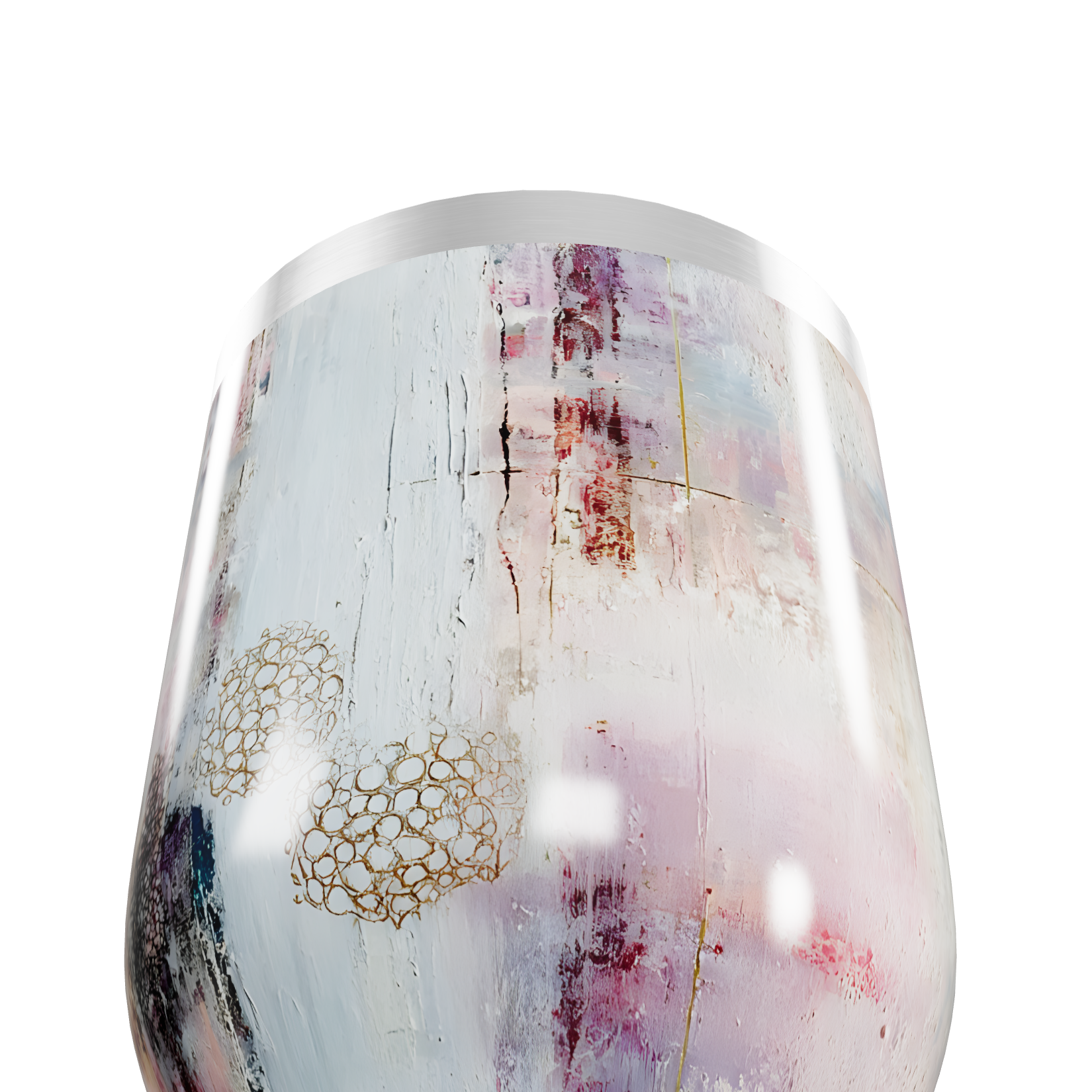 Copo Térmico Slim - Estampa Abstrata Multicolorida