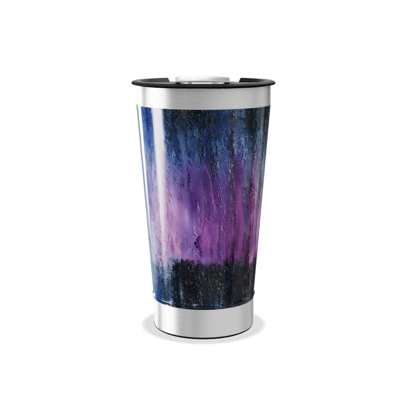 Copo Térmico - Estampa Rosa e Preto