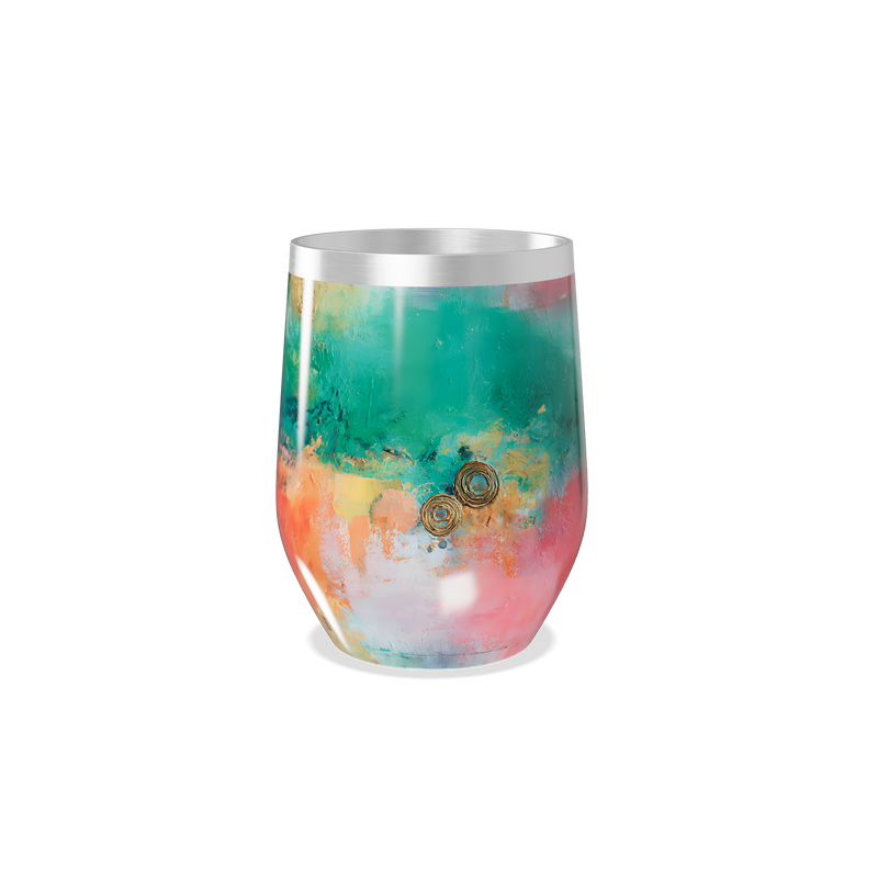 Copo Térmico Slim - Colorido Aquarela