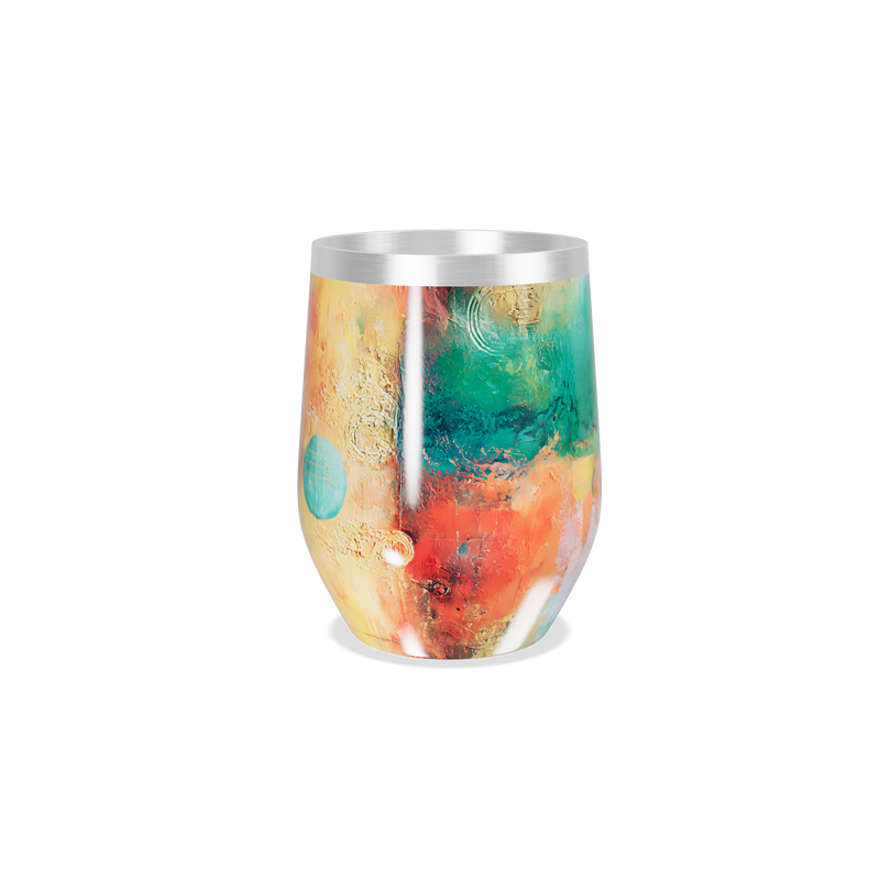 Copo Térmico Slim - Colorido Aquarela