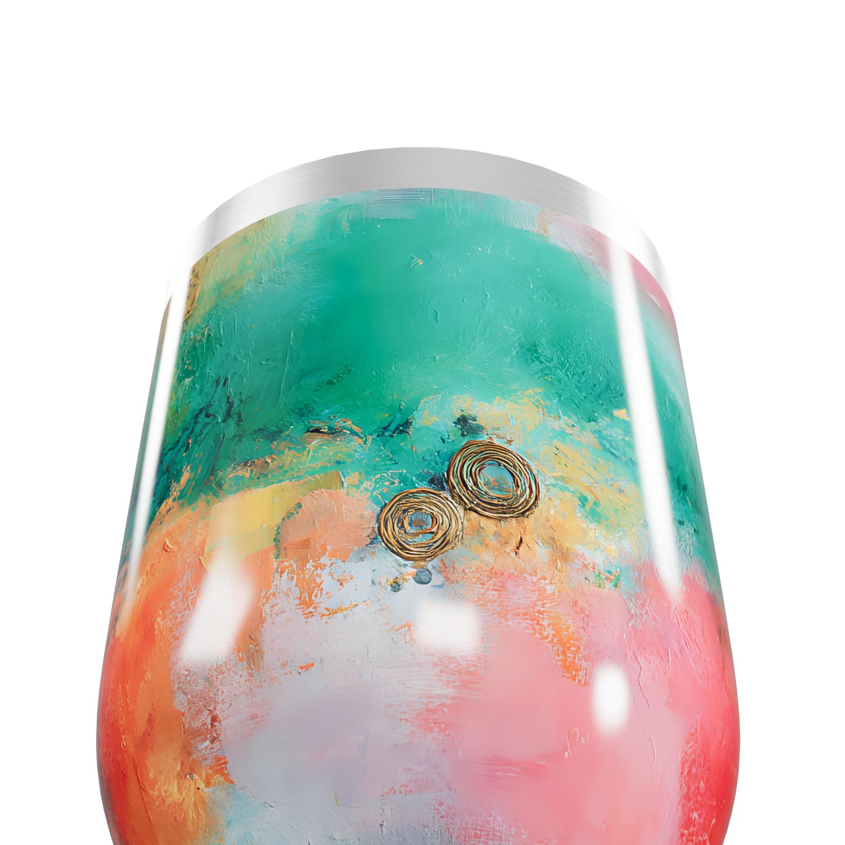 Copo Térmico Slim - Colorido Aquarela