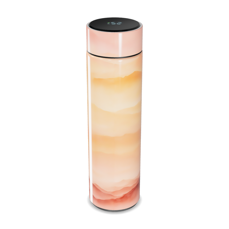 Garrafa Térmica Touch - Estampa Paisagem Laranja