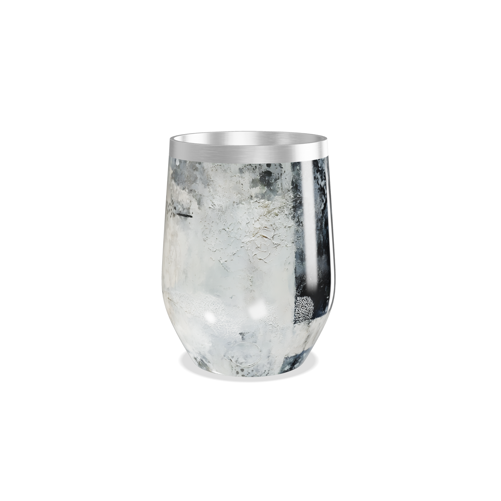 Copo Térmico Slim - Estampa Marmorizada Aço Inox