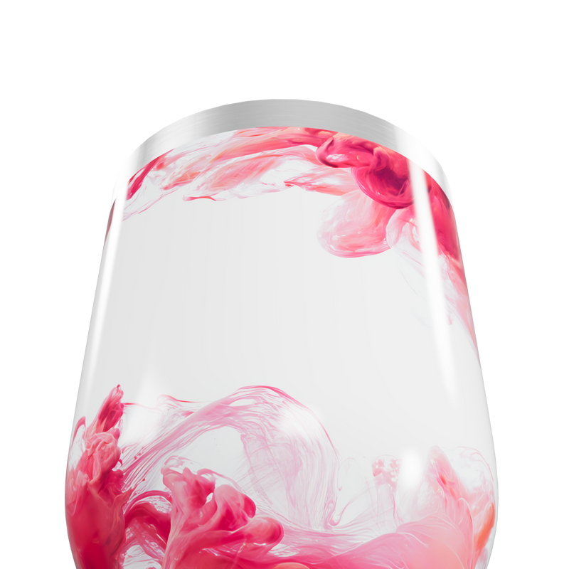 Copo Térmico Slim - Branco com Estampa Vermelha