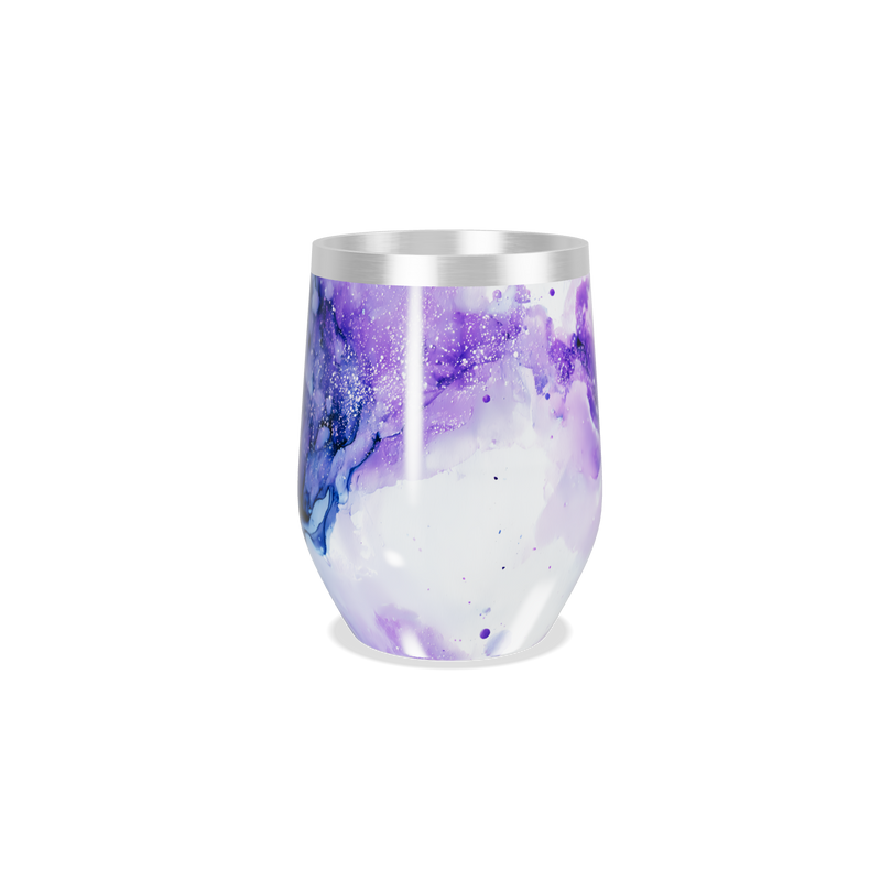 Copo Térmico Slim - Roxo Mármore Inox