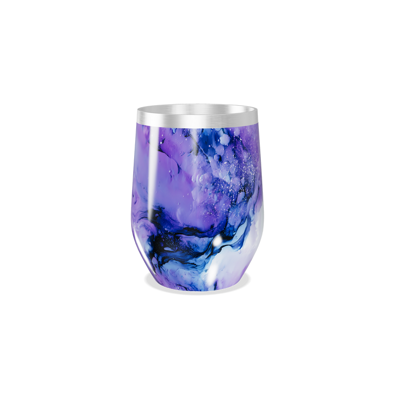 Copo Térmico Slim - Roxo Mármore Inox