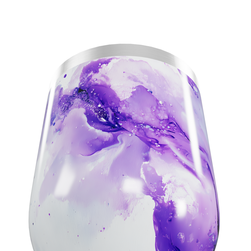 Copo Térmico Slim - Roxo Mármore Inox