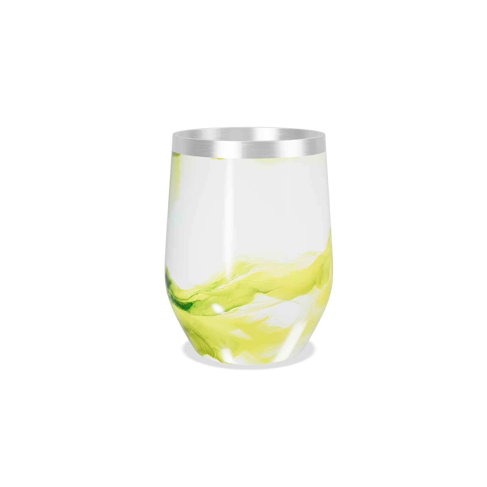 Copo Térmico Slim - Verde Abstrato Aço Inox