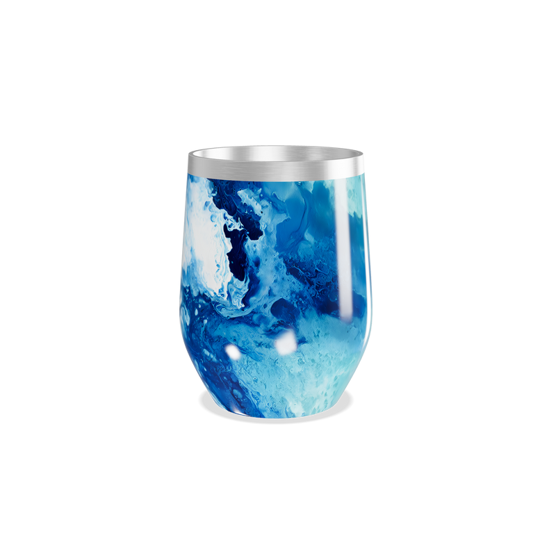 Copo Térmico Slim - Azul Marinho Marmorizado