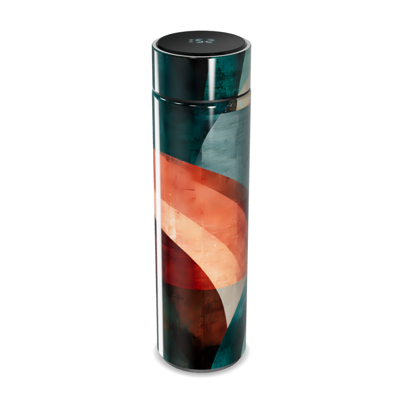 Garrafa Térmica Touch - Estampa Abstrata Colorida