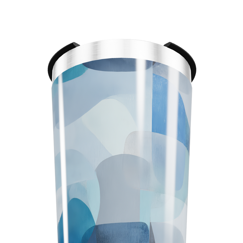 Copo Térmico - Estampa Azul Geométrica