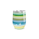 Copo Térmico Slim - Listras Coloridas Aço