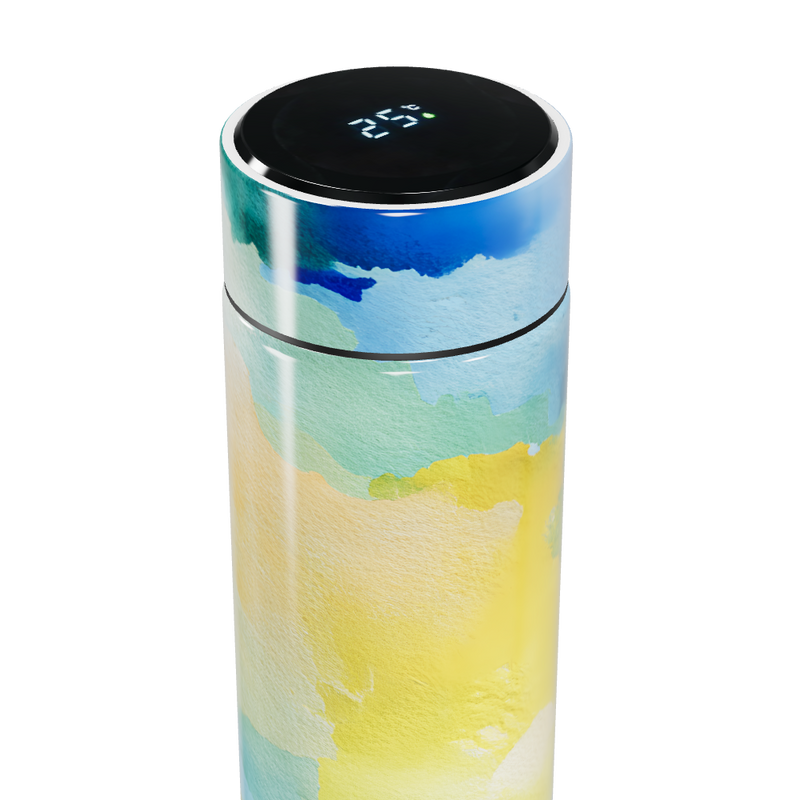 Garrafa Térmica Touch - Estampa Colorida Digital