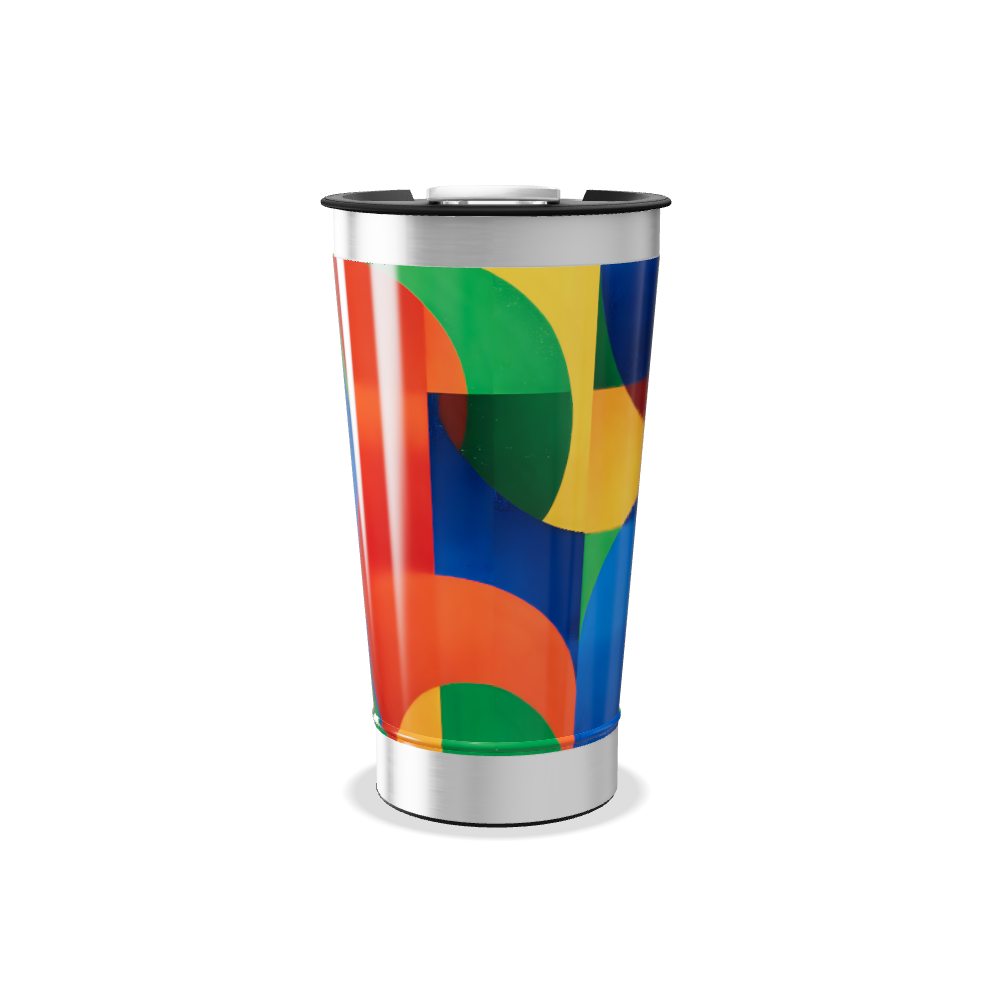 Copo Térmico - Estampa Colorida Aço Inox