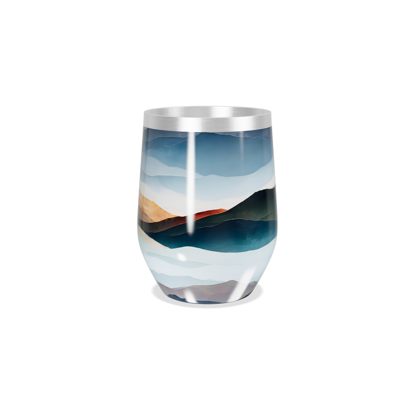 Copo Térmico Slim - Paisagem Azul Inox