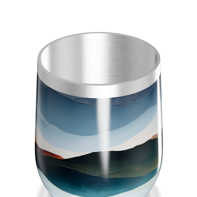 Copo Térmico Slim - Paisagem Azul Inox