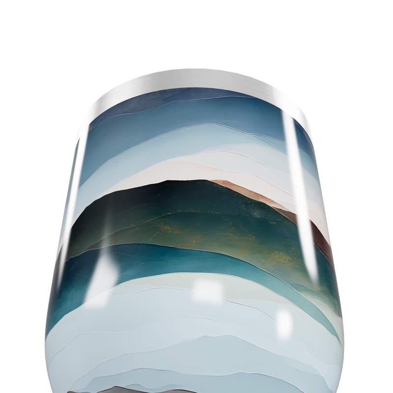 Copo Térmico Slim - Paisagem Azul Inox