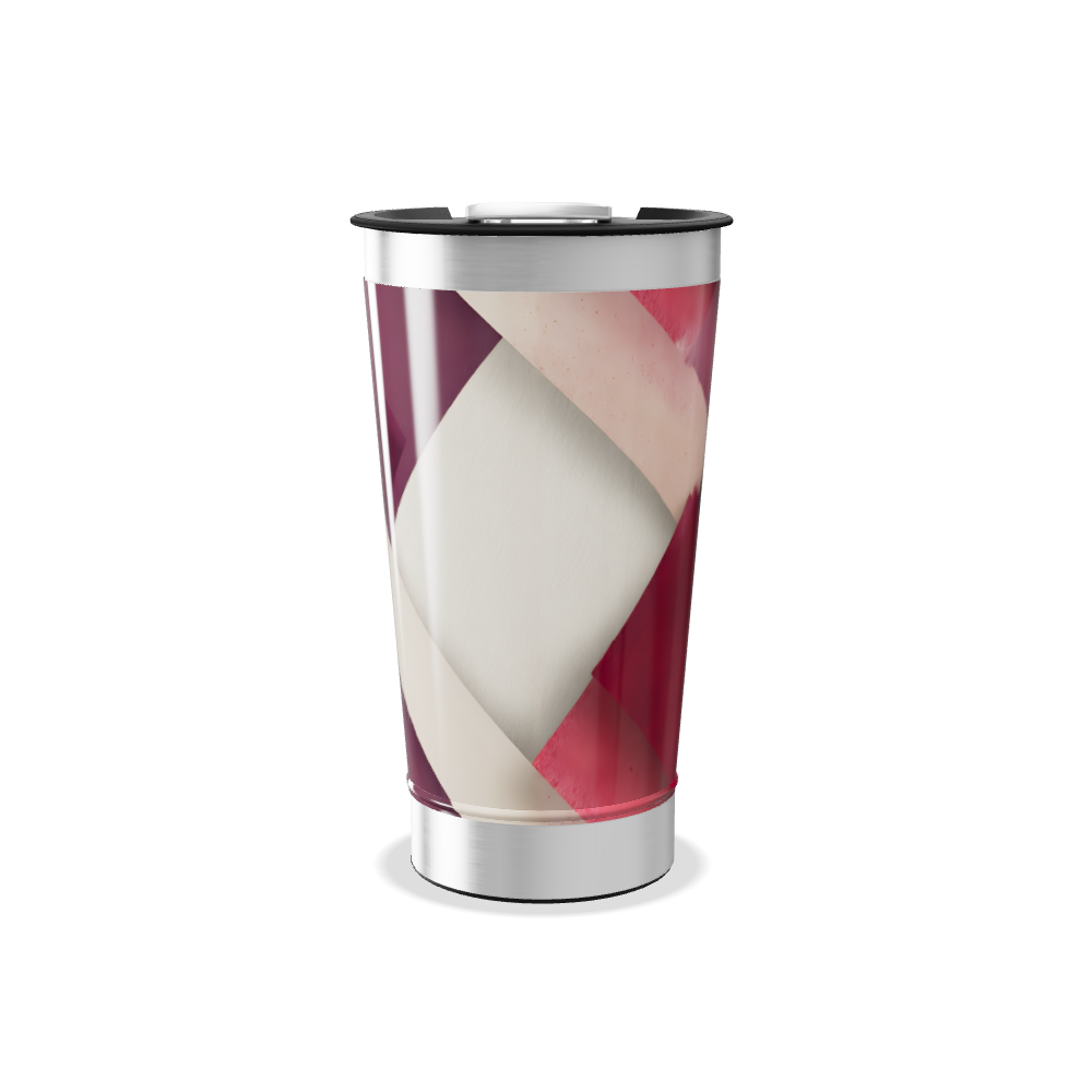 Copo Térmico - Estampa Geométrica Roxa