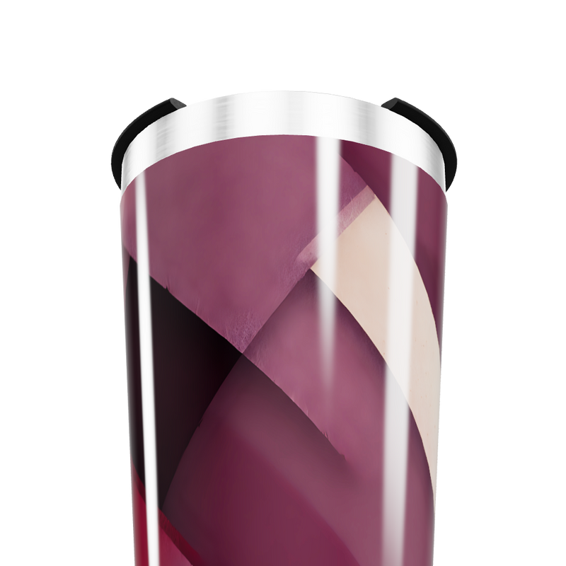 Copo Térmico - Estampa Geométrica Roxa