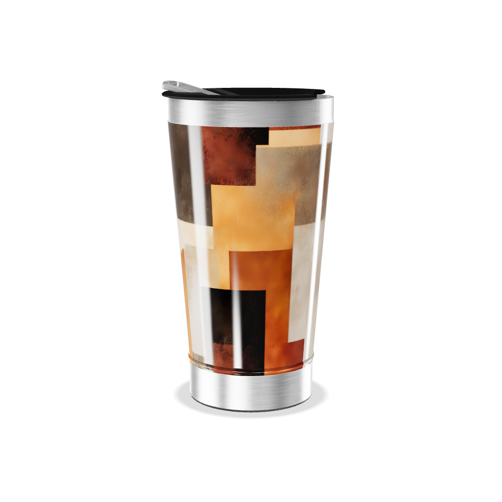 Copo Térmico - Estampado Geométrico Colorido