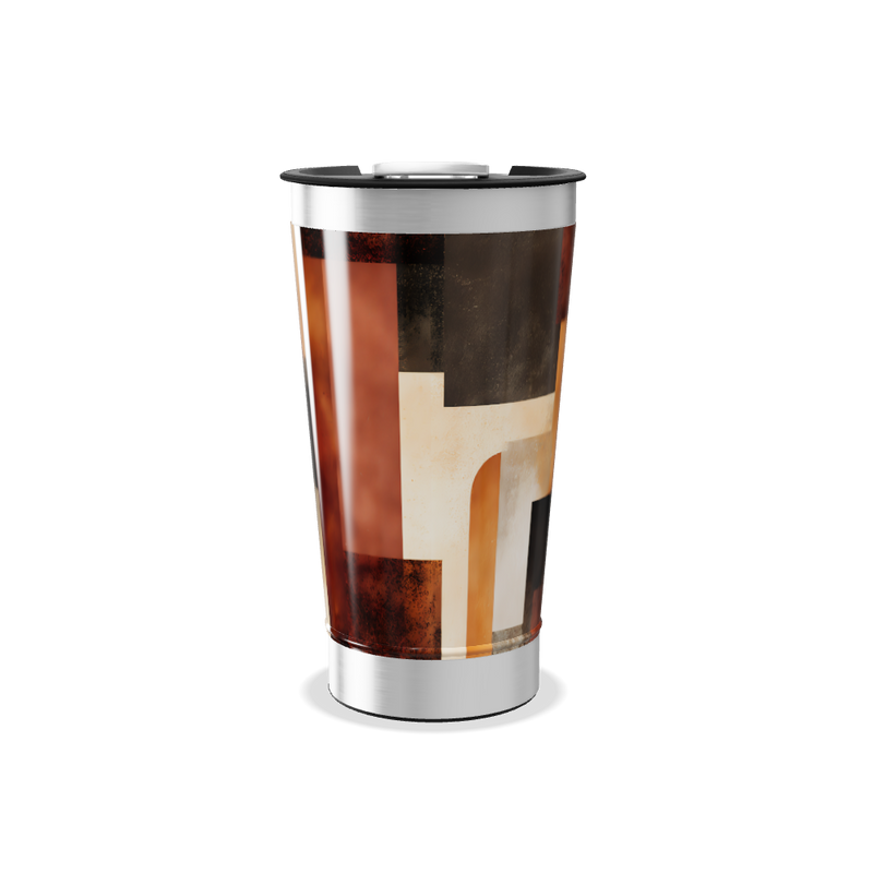 Copo Térmico - Estampado Geométrico Colorido